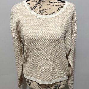 Gaudi' Cream Textured Women's Sweater